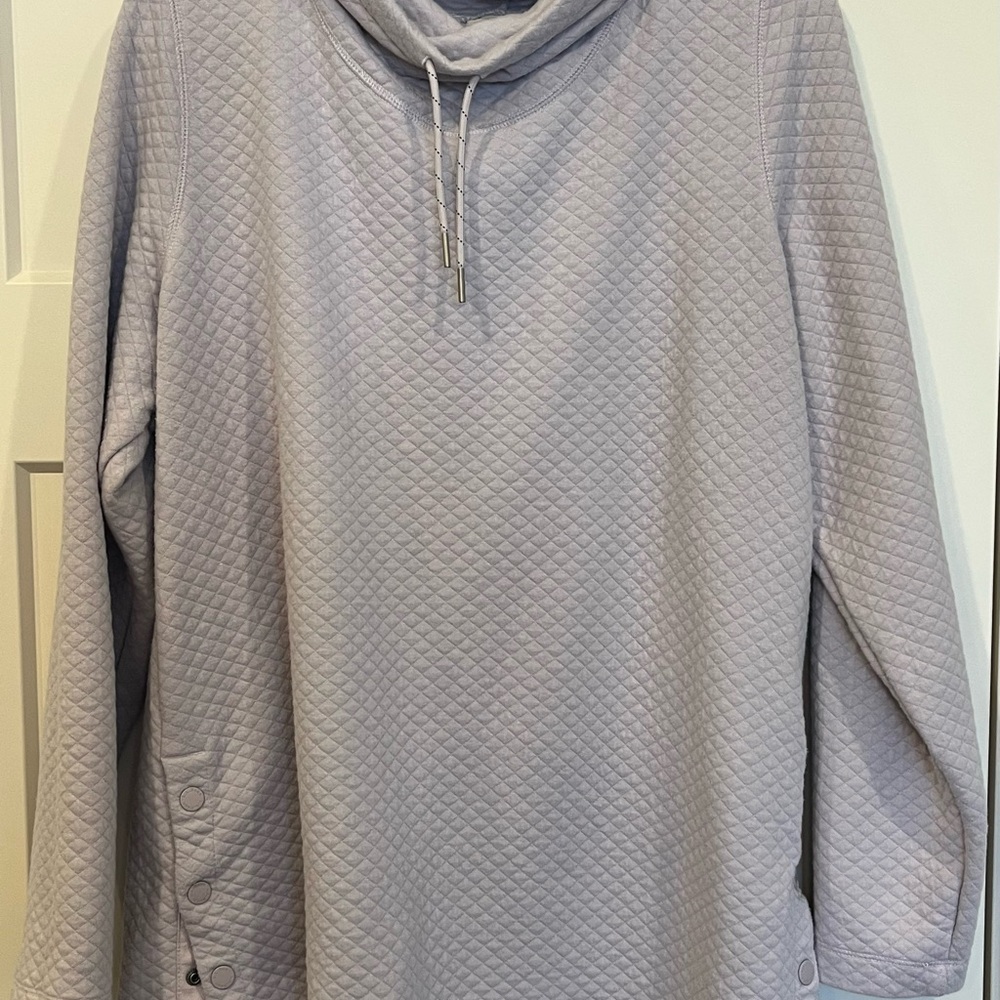 L.L. Bean Lavender Cowl Neck Top